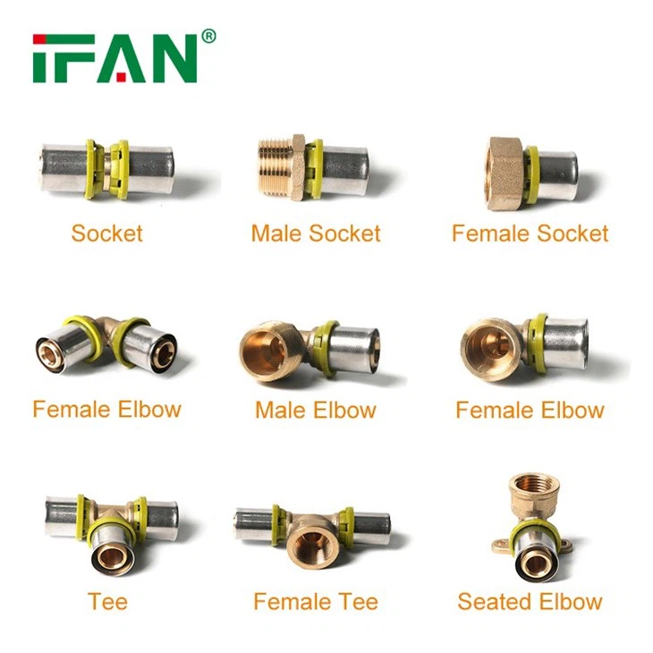 Brass Press Fitting for Gas